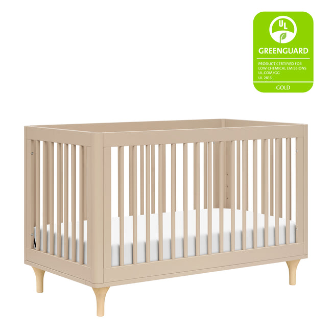 M9001TPEN,Babyletto,Lolly 3-in-1 Convertible Crib w/Toddler Bed Conversion Kit in Taupe/Natural
