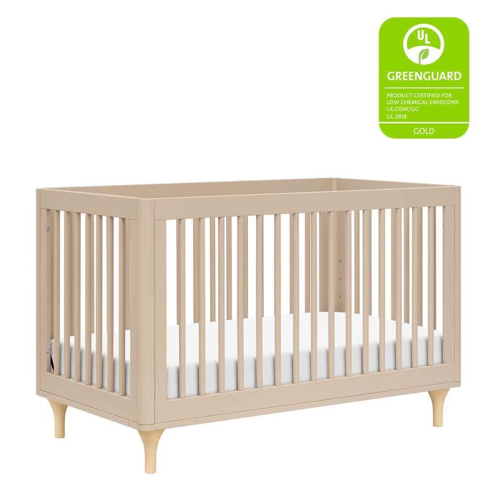 M9001TPEN,Babyletto,Lolly 3-in-1 Convertible Crib w/Toddler Bed Conversion Kit in Taupe/Natural