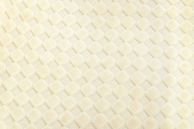 MDBFABRIC141,Babyletto,Babyletto - Ivory Velvet Checker (IVC) SWATCH