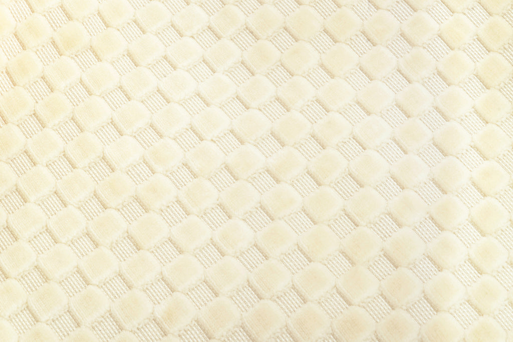 MDBFABRIC141,Babyletto,Babyletto - Ivory Velvet Checker (IVC) SWATCH