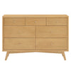 M15916HY,Babyletto,Palma 7-Drawer Double Dresser  Assembled in Honey