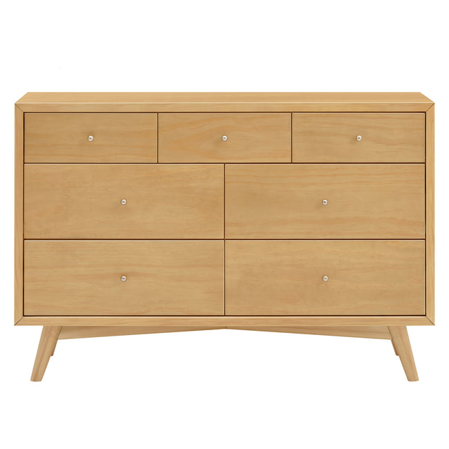 M15916HY,Babyletto,Palma 7-Drawer Double Dresser  Assembled in Honey