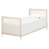 M12998NXW,Babyletto,Gelato 4-in-1 Convertible Mini Crib and Twin bed in Washed Natural Finish w/White Feet