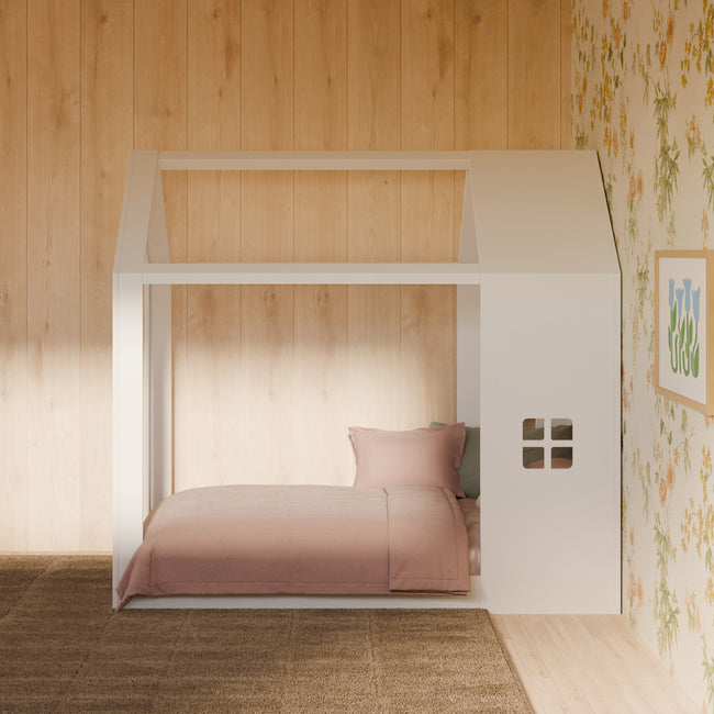 M32876W,Babyletto Kids,Uchi Montessori-Inspired House Twin Bed in White