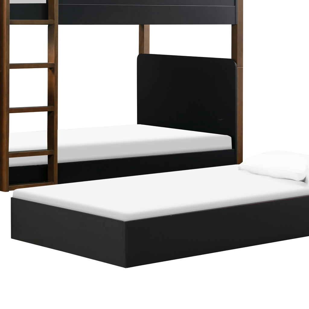 M18494BNL,Babyletto,TipToe Bunk Bed in Black and Natural Walnut