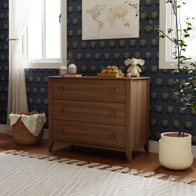 M10323NL,Babyletto,Sprout 3-Drawer Changer Dresser in Natural Walnut