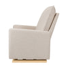 M20984PBEWLB,Babyletto,Cali Pillowback Chair and a Half Glider in Performance Beach Eco-Weave w/ Light Wood Base