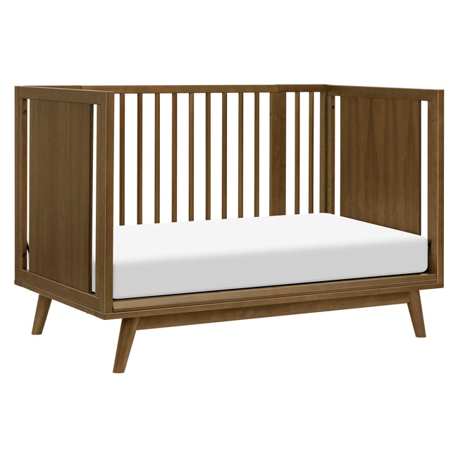 M15980NL,Babyletto,Palma 8-in-1 Convertible All-Stages® Crib w/ Bassinet & Toddler Bed Kits in Natural Walnut