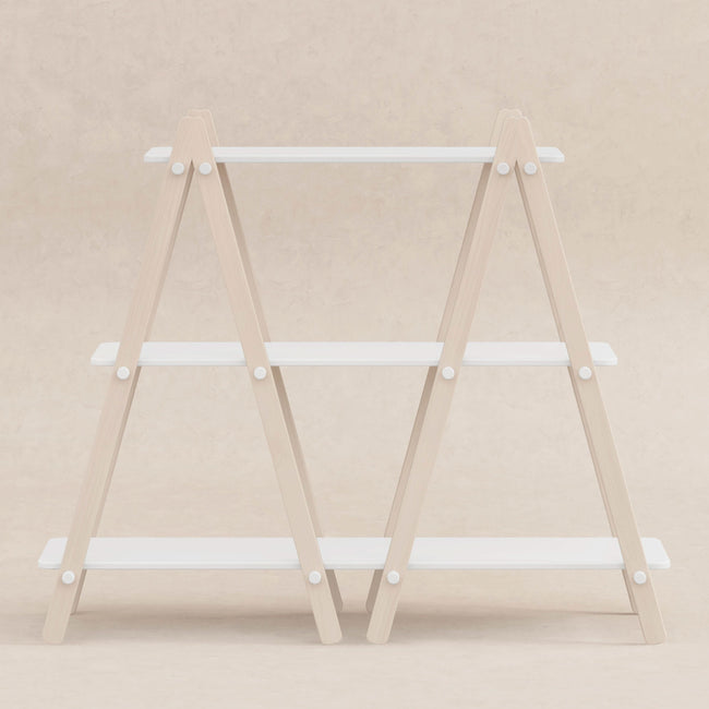 M10511WNX,Babyletto Kids,Dottie Bookcase in White and Washed Natural Finish