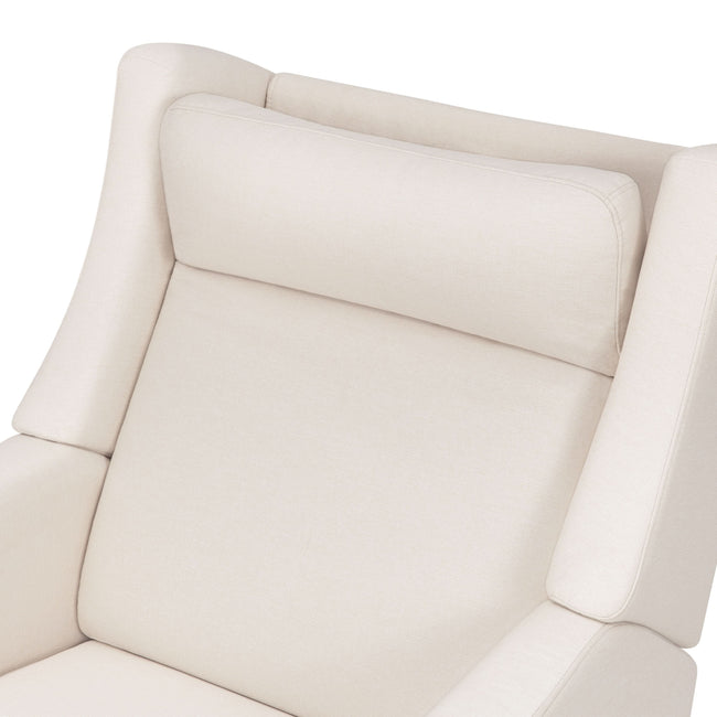 M11283PCMEW,Babyletto,Kiwi Deluxe Power Glider Recliner w/Heat&Massage in Performance Cream Eco-Weave
