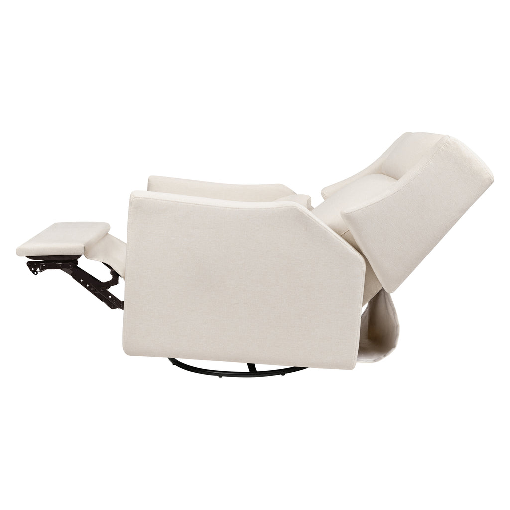 M11286PCMEW,Babyletto,Kiwi Plus Power Glider Recliner w/ Power Headrest in Performance Cream Eco-Weave