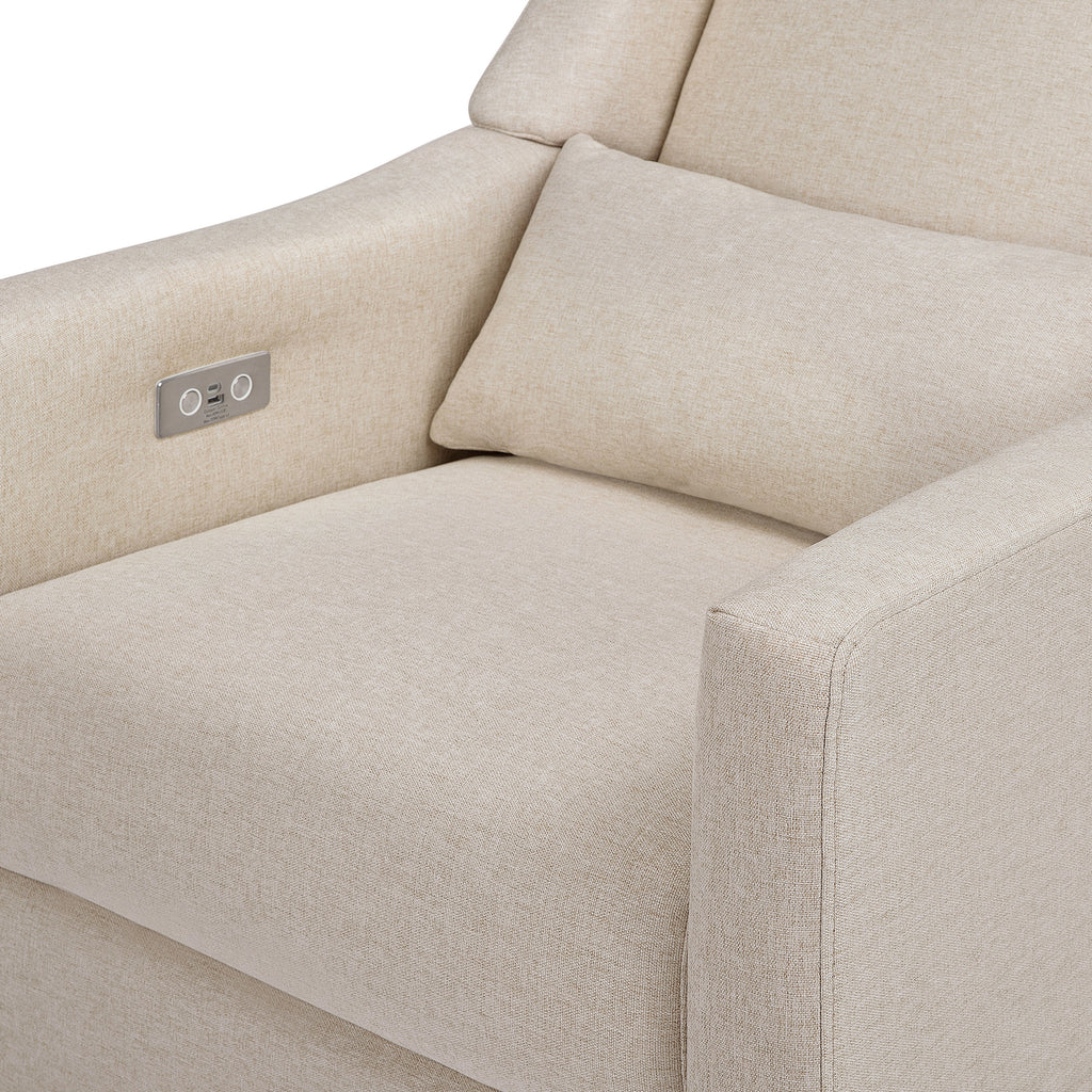 M11288PBEW,Babyletto,Kiwi Glider Recliner w/ Electronic Control and USB in Performance Beach Eco-Weave