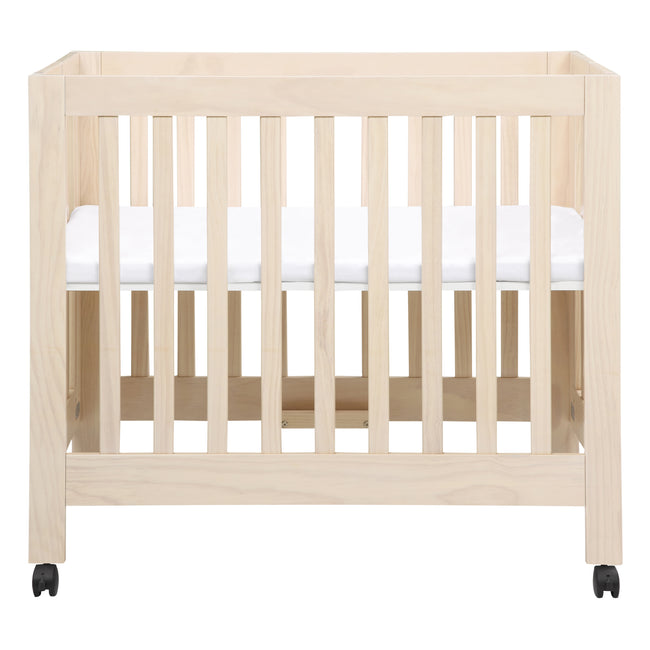 M6698NX,Origami Mini Crib in Washed Natural