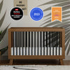 M4201NLB,Babyletto,Hudson 3-in-1 Convertible Crib w/ToddlerBedConversion Kit in Natural Walnut/Black