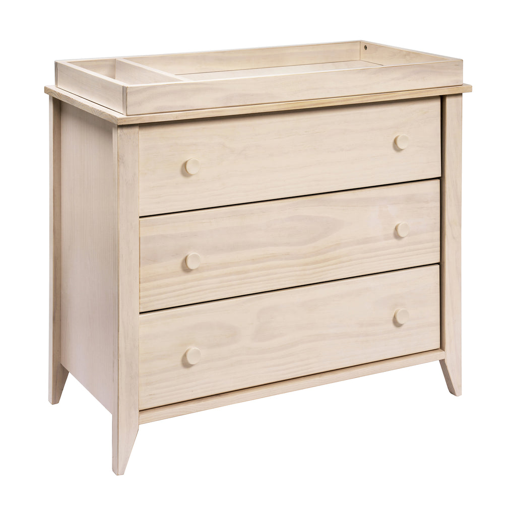 M10323NXW,Babyletto,Sprout 3-Drawer Changer Dresser in Washed Natural and White