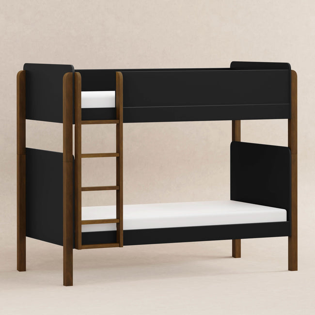 M18494BNL,Babyletto Kids,TipToe Bunk Bed in Black and Natural Walnut