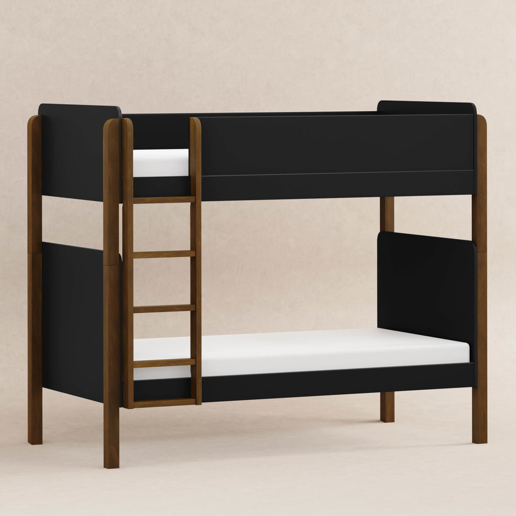 M18494BNL,Babyletto,TipToe Bunk Bed in Black and Natural Walnut