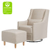 M11287PBEW,Babyletto,Toco Swivel Glider and Ottoman in Performance Beach Eco-Weave