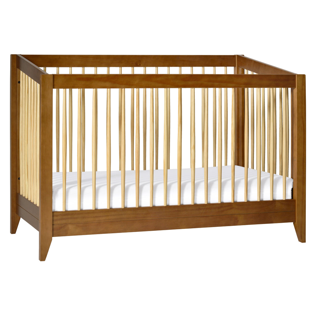 M10301CTN,Babyletto,Sprout 4-in-1 Convertible Crib w/Toddler Bed Conversion Kit in Chestnut&Natural