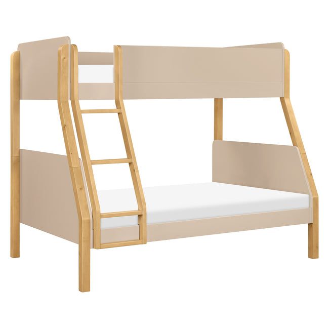 M18495TPEHY,Babyletto Kids,TipToe Twin-Over-Full Bunk Bed in Taupe and Honey