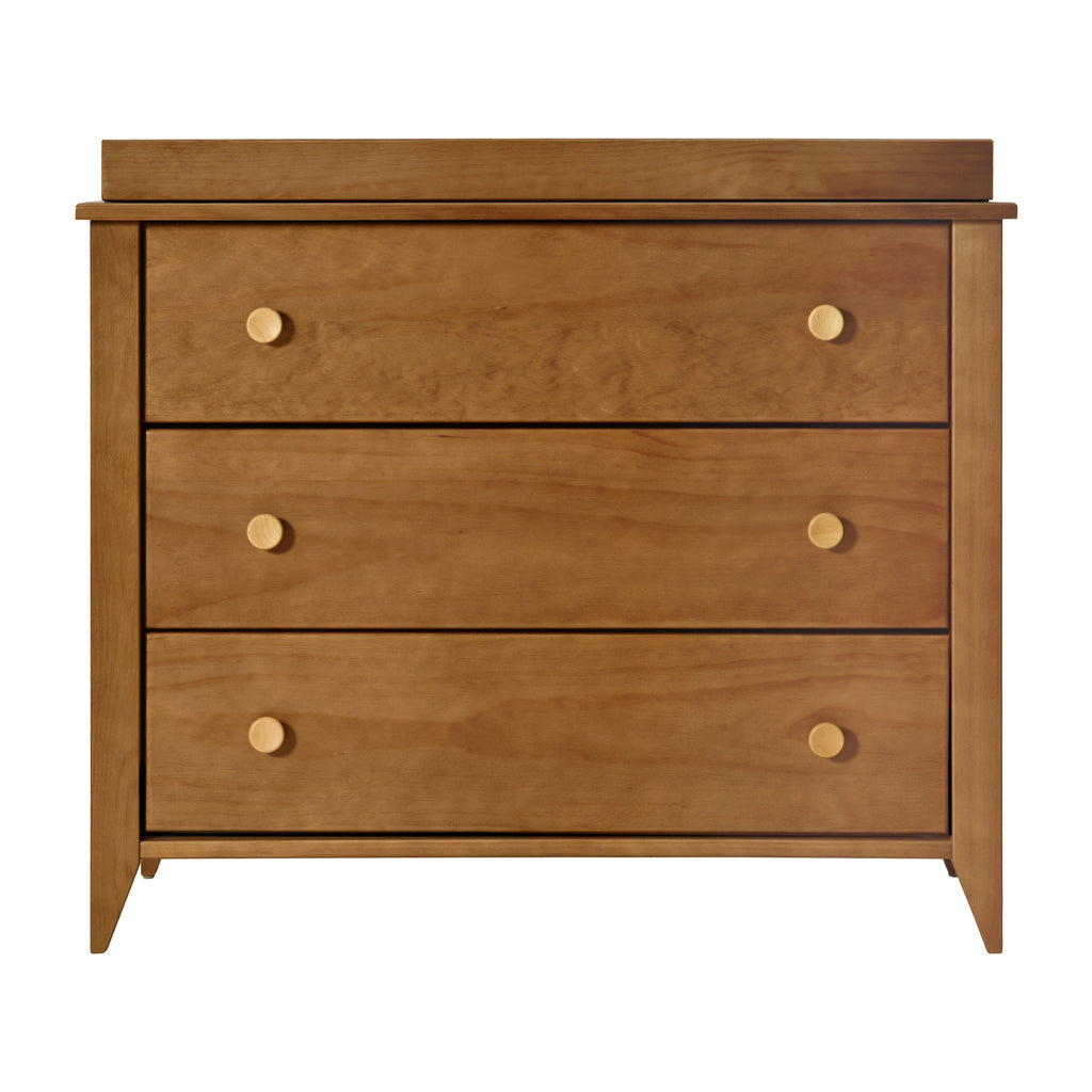 M10323CTN,Babyletto,Sprout 3-Drawer Changer Dresser in Chestnut and Natural Finish