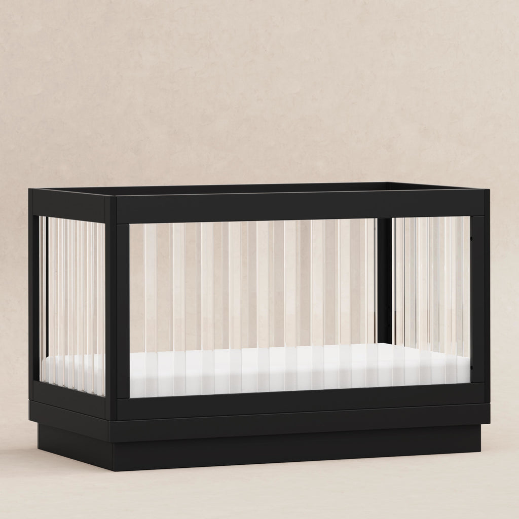 M8601KB,Babyletto,Harlow 3-in-1 Convertible Crib w/Toddler Bed Conversion Kit in Black/Acrylic