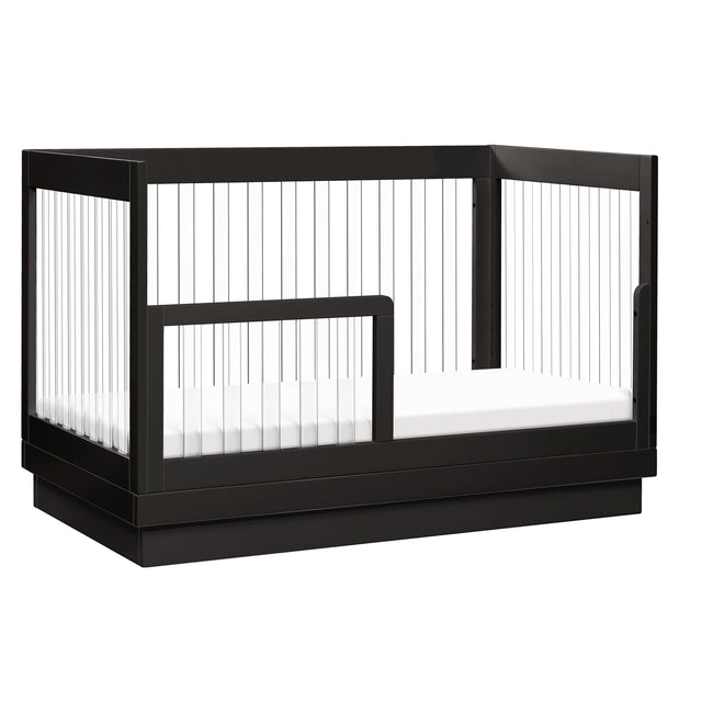M8601KB,Babyletto,Harlow 3-in-1 Convertible Crib w/Toddler Bed Conversion Kit in Black/Acrylic