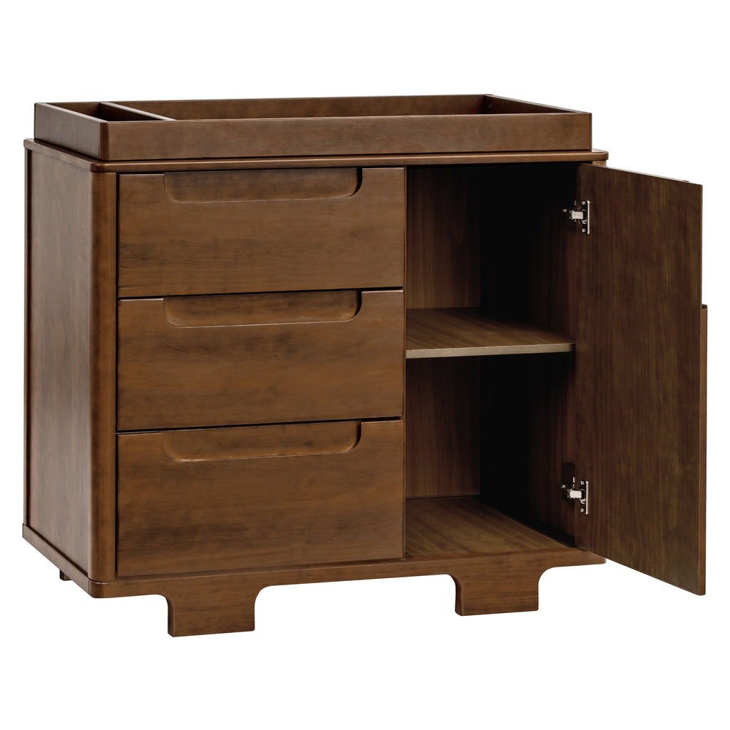 M23423NL,Babyletto,Yuzu 3-Drawer Changer Dresser in Natural Walnut