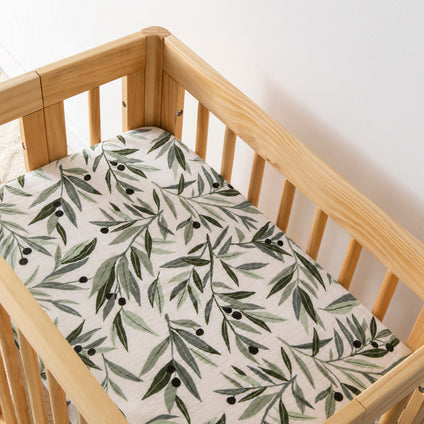 All-Stages Bassinet Sheet in GOTS Certified Organic Muslin Cotton