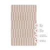 T30634,Babyletto,Cocoa Stripe Muslin All-Stages Bassinet Sheet in GOTS Certified Organic Cotton