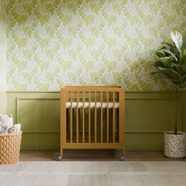 M30880HY,Babyletto,Rolli 9-in-1 Convertible All-Stages® Crib w/ Bassinet & Toddler Bed Kits in Honey