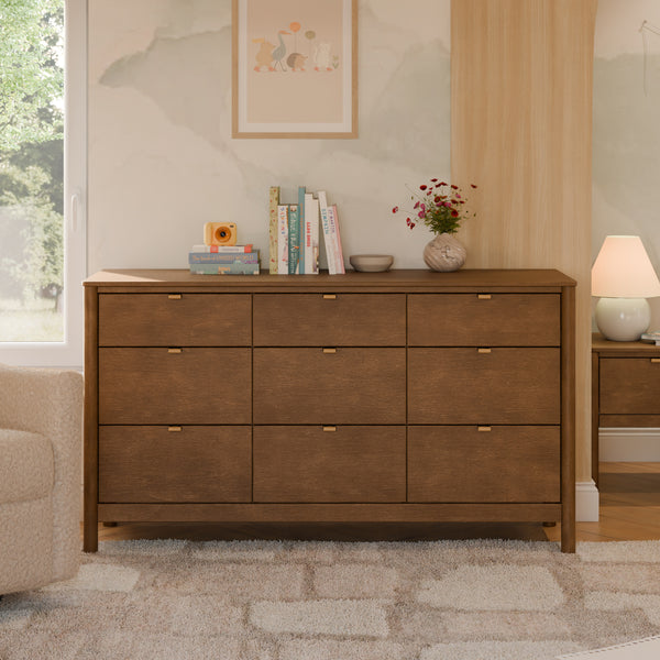 M25928NL,Babyletto Kids,Bondi 9-Drawer Assembled Dresser in Natural Walnut