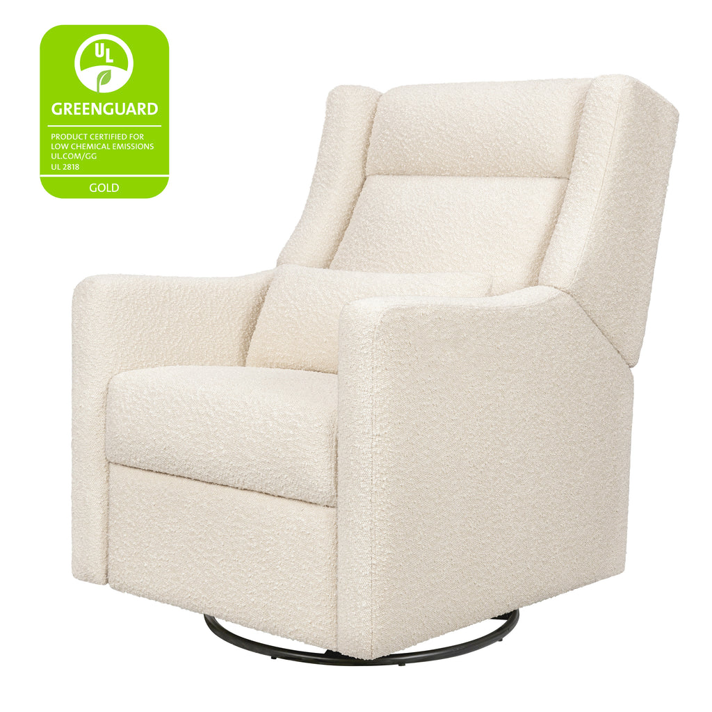 M11286PWB,Babyletto,Kiwi Plus Power Glider Recliner w/ Power Headrest in Performance Ivory Boucle