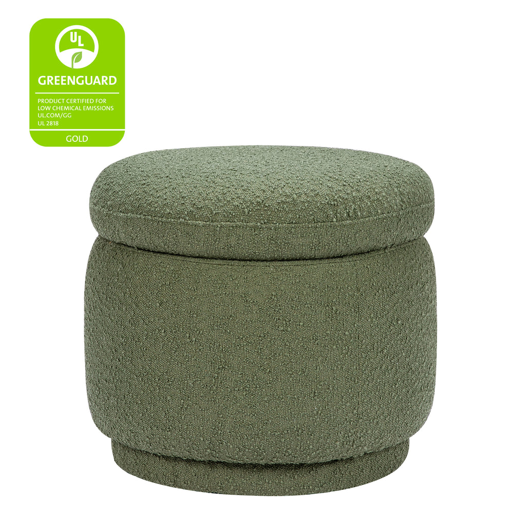 M22985OB,Babyletto,Enoki Storage Ottoman in Olive Boucle