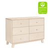 M32526NX,Babyletto,Hudson Modern 6-Drawer Assembled Double Dresser in Washed Natural