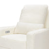 M23085CMSGLB,Babyletto,Sigi Glider Recliner w/ Electronic Control and USB in Cream Shearling w/Light Wood Base