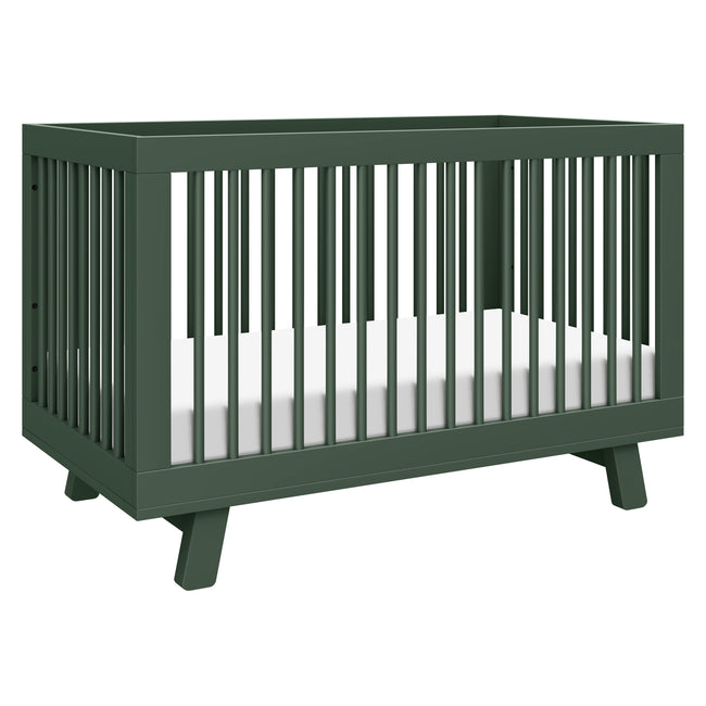 M4201FRGR,Babyletto,Hudson 3-in-1 Convertible Crib w/Toddler Bed Conversion Kit in Forest Green