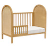 M25601HYNC,Babyletto,Bondi Cane 3-in-1 Convertible Crib w/Toddler Bed Kit in Honey with Natural Cane