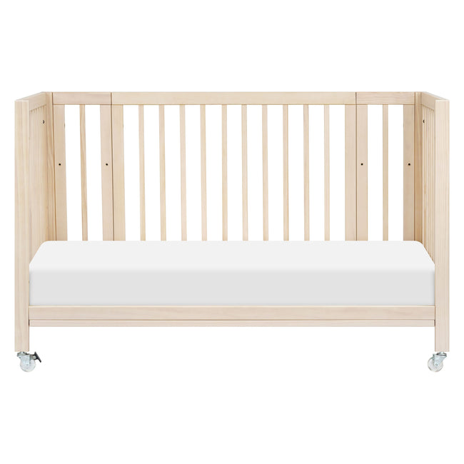 M30880NX,Babyletto,Rolli 9-in-1 Convertible All-Stages® Crib w/ Bassinet & Toddler Bed Kits in Washed Natural