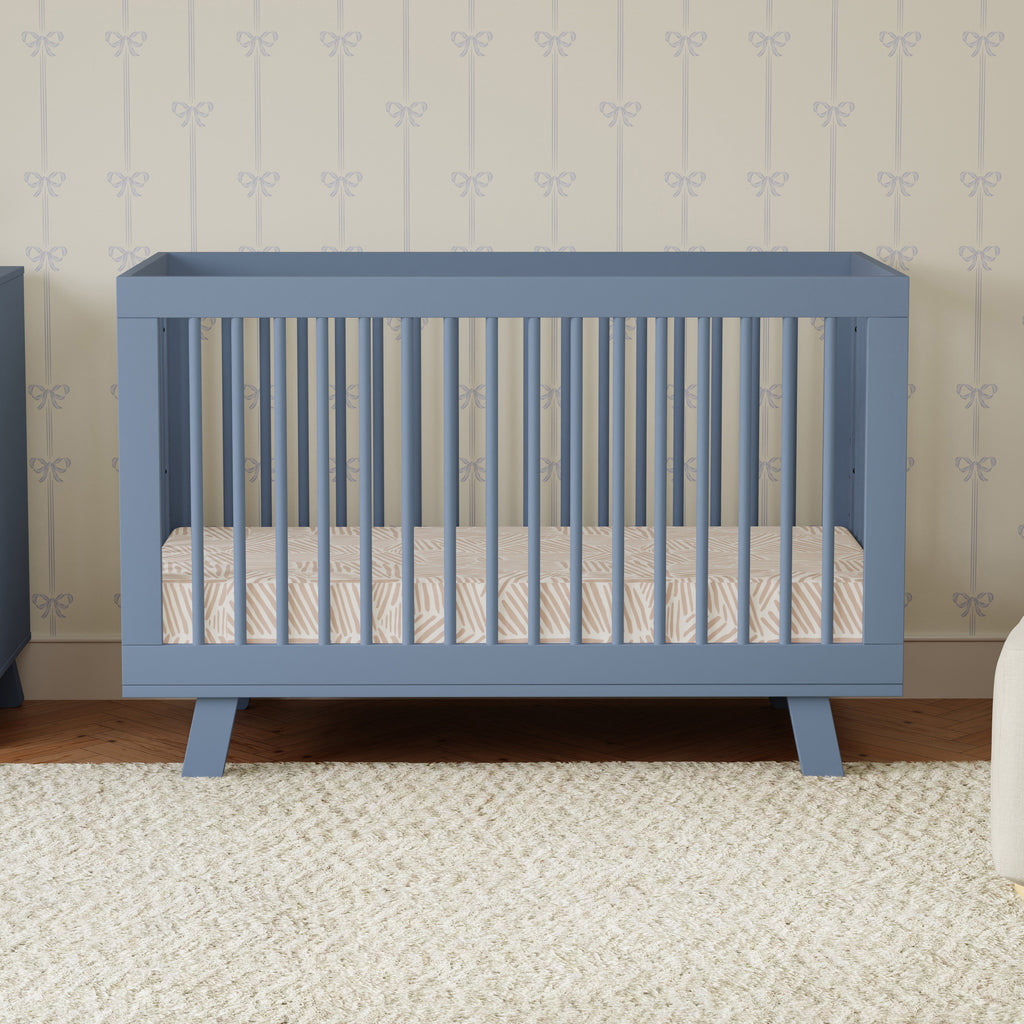 M4201CVB,Babyletto,Hudson 3-in-1 Convertible Crib w/Toddler Bed Conversion Kit in Cove Blue