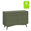 M15916OL,Babyletto,Palma 7-Drawer Double Dresser  Assembled in Olive