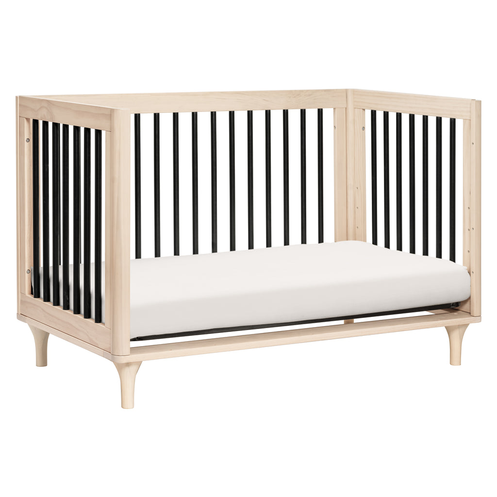 M9001NXB,Babyletto,Lolly 3-in-1 Convertible Crib w/Toddler Bed Conversion in WashedNatural/Black