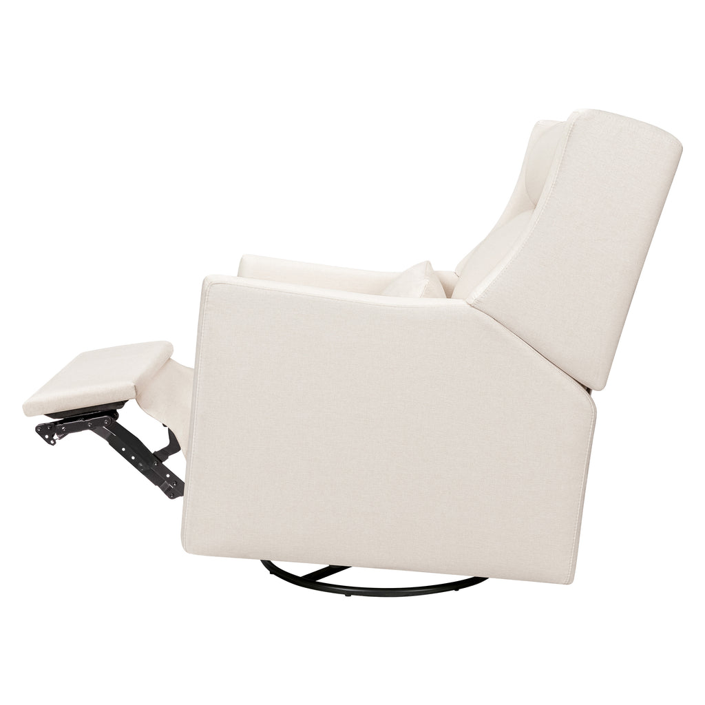 M11286PCMEW,Babyletto,Kiwi Plus Power Glider Recliner w/ Power Headrest in Performance Cream Eco-Weave