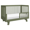 M4201OL,Babyletto,Hudson 3-in-1 Convertible Crib w/Toddler Bed Conversion Kit in Olive