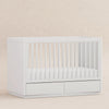 M21601W,Babyletto,Bento 3-in-1 Convertible Storage Crib w/Toddler Bed Conversion Kit in White