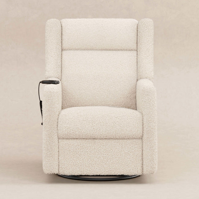 M11283AT,Babyletto,Kiwi Deluxe Power Glider Recliner w/Heat&Massage in Almond Teddy Loop