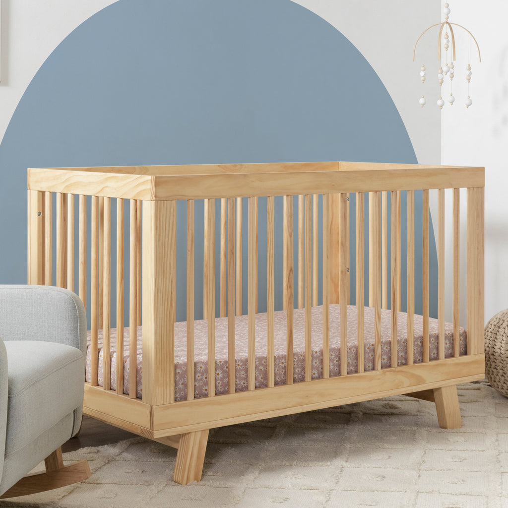 M4201N,Hudson 3-in-1 Convertible Crib w/Toddler Bed Conversion Kit in Natural Finish