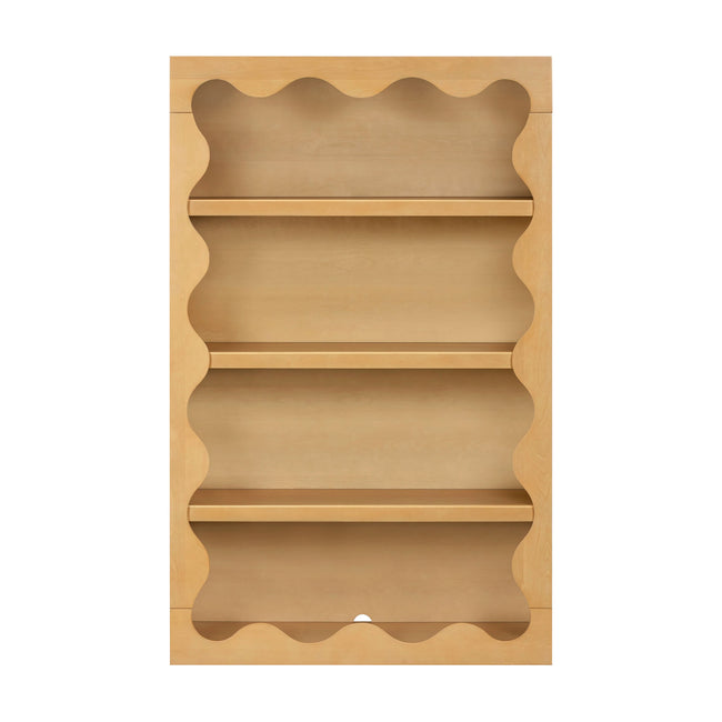M31111HY,Babyletto Kids,Lido Wave Bookcase in Honey