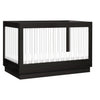 M8601KB,Babyletto,Harlow 3-in-1 Convertible Crib w/Toddler Bed Conversion Kit in Black/Acrylic