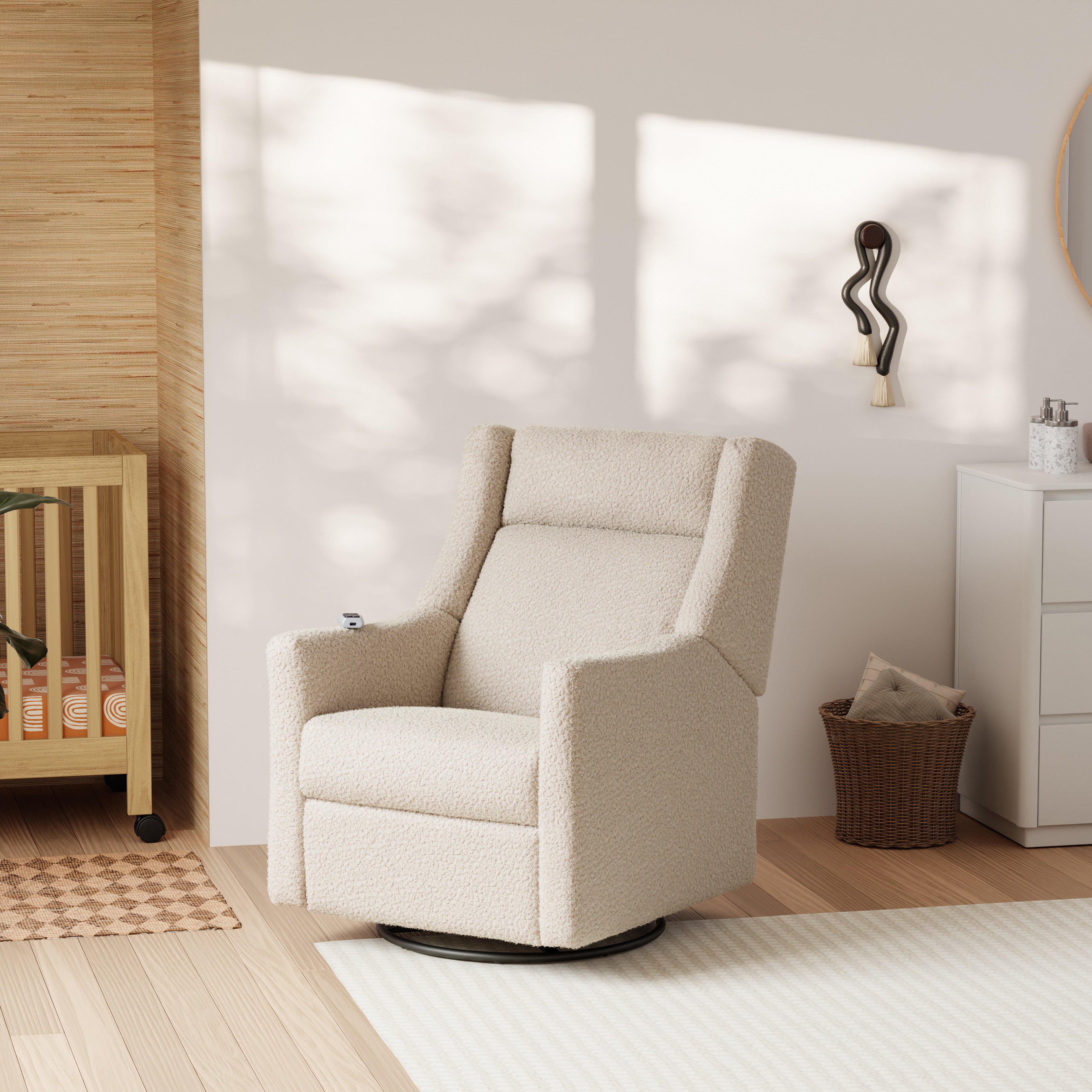 Kiwi Deluxe Power Recliner with Massage – Babyletto